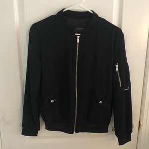 Zara Black Bomber Jacket